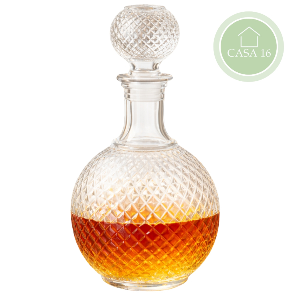 Garrafa de Licor Cristal Clássica Licor vinho 1 litro whisky em Oferta na Shopee