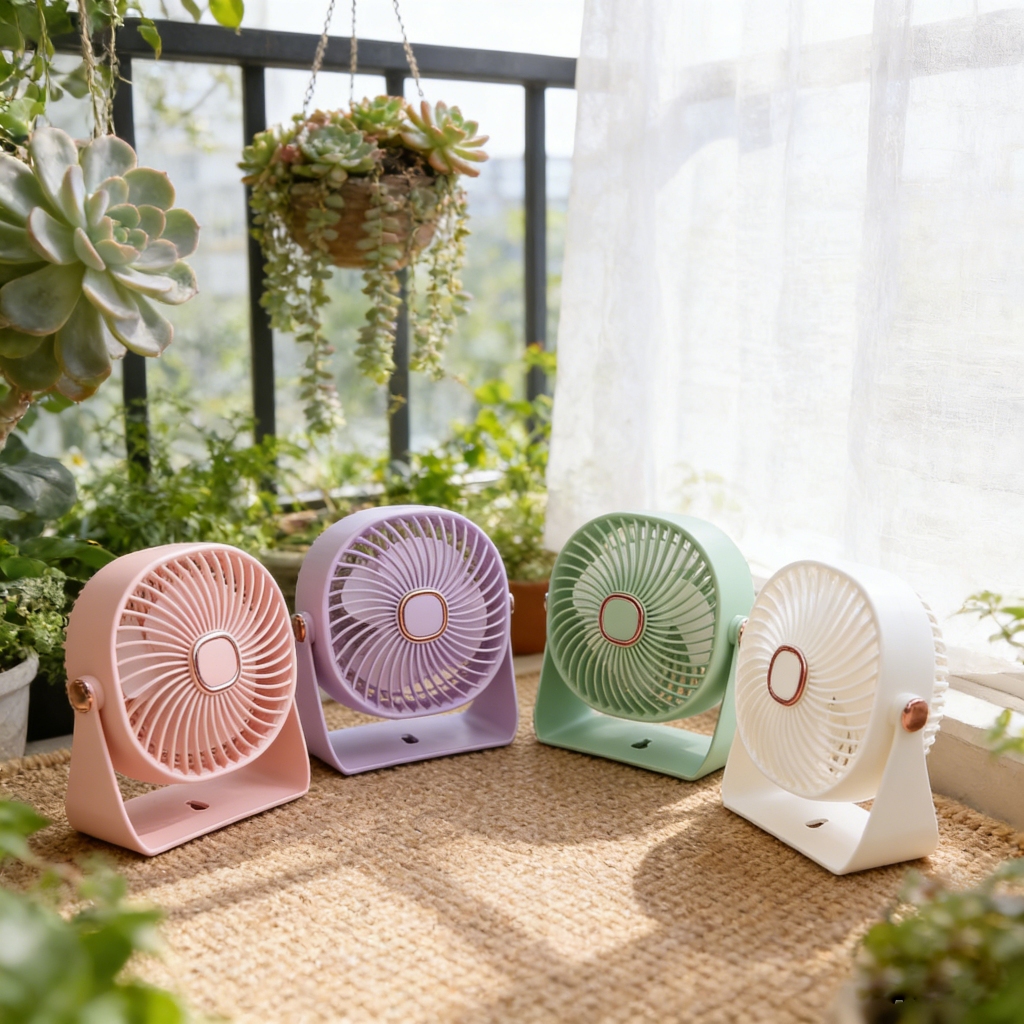 Mini Ventilador de Mesa e Parede USB | Ideal para Verão e Escritório