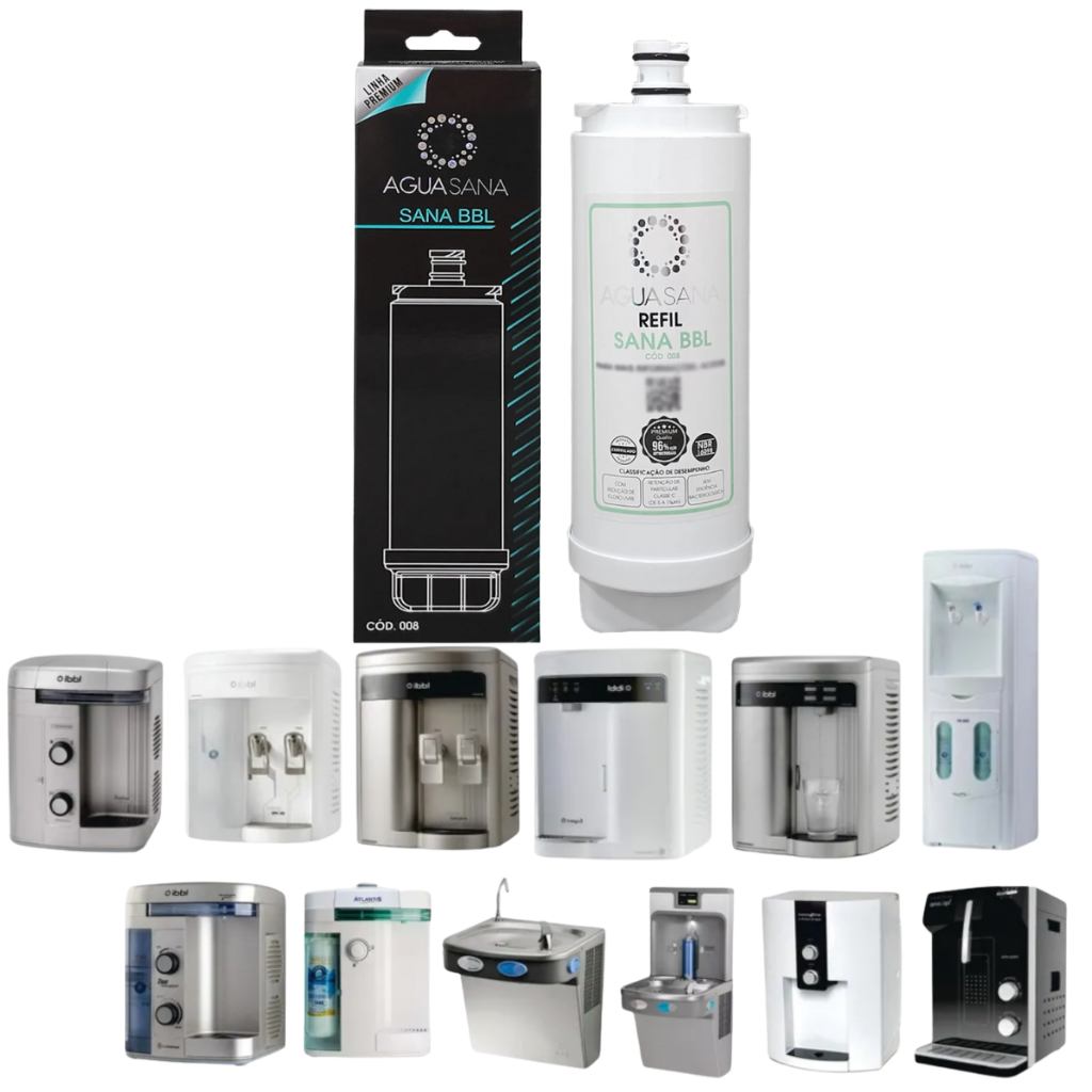 Refil Filtro Compatível Purificador Ibbl Fr600 E-due Evolux Branco