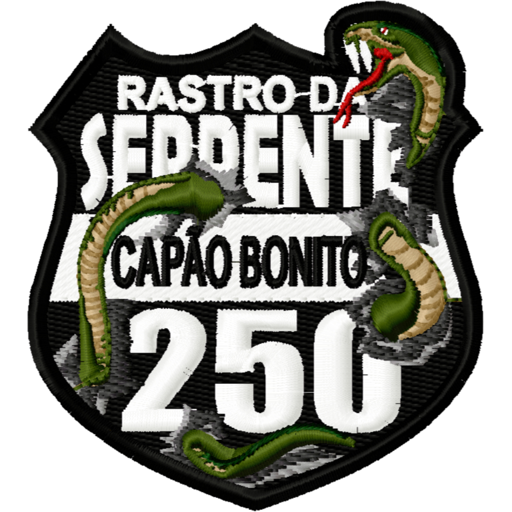 Patche Bordado Serra Rastro da Serpente - Capão Bonito (6,5x7cm)