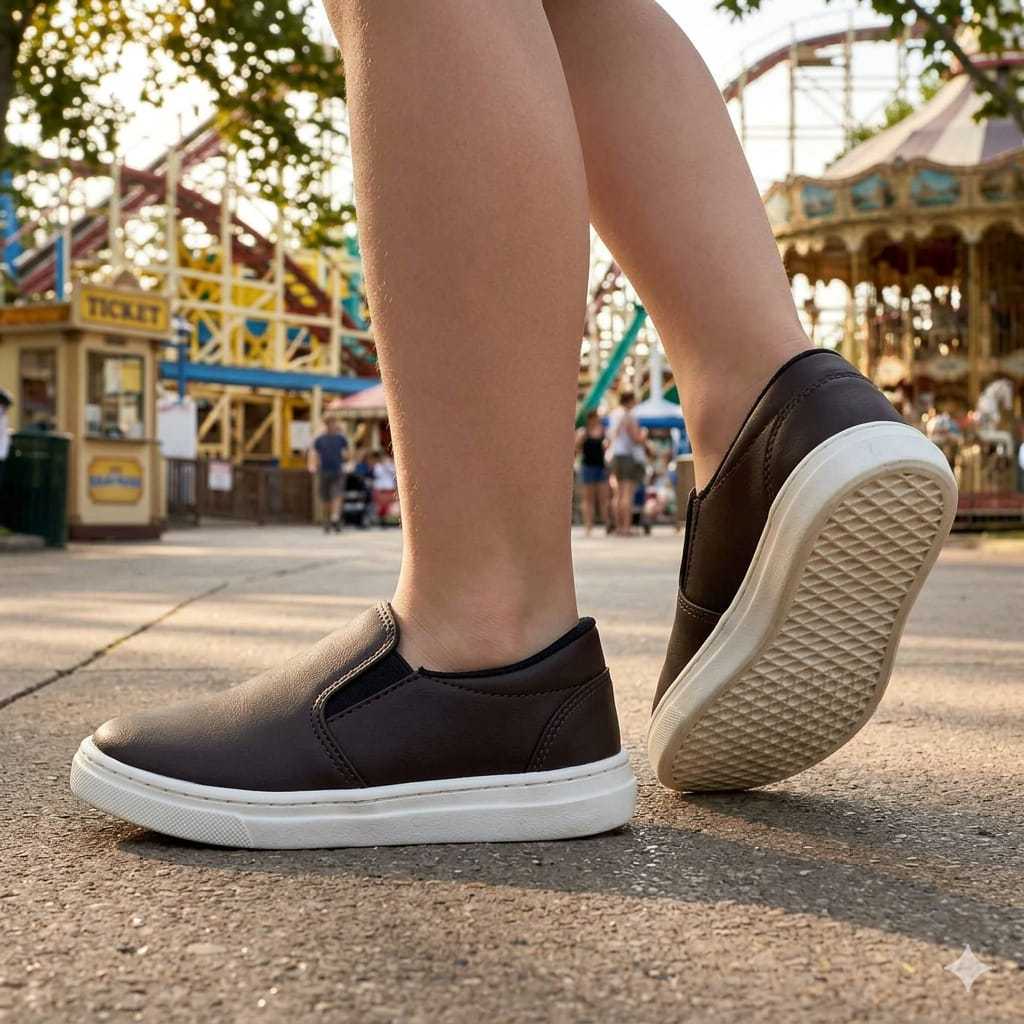 Sapatênis Infantil Masculino Slip On Casual Confortável Escolar Menino Leve 26 ao 33