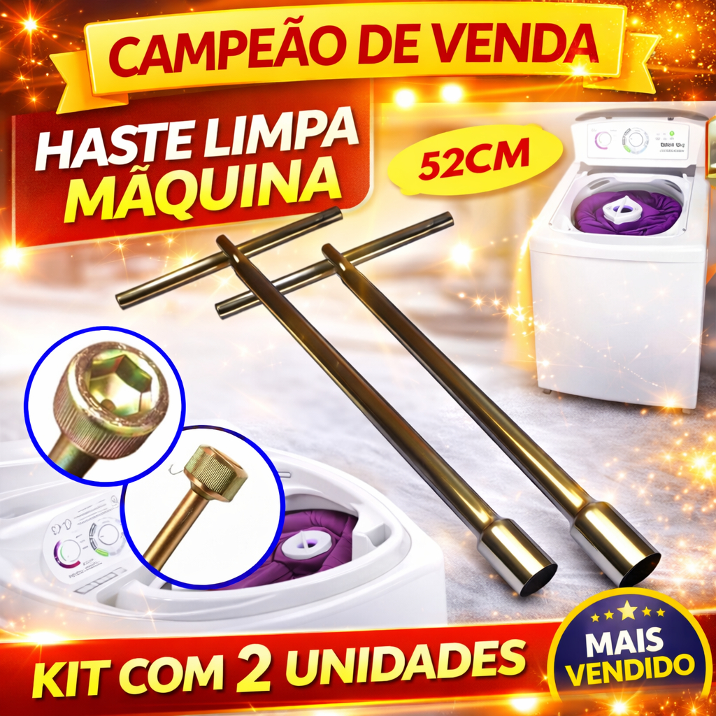 Chave T 10mm Limpeza de Maquima de Lavar Longa 52cm Agitador Brastemp Electrolux
