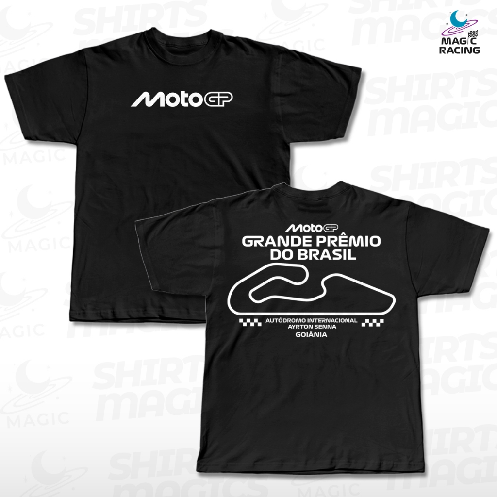Camiseta Prêmio do Brasil de MotoGP Brasil 2026 100% Algodão - Macig Racing
