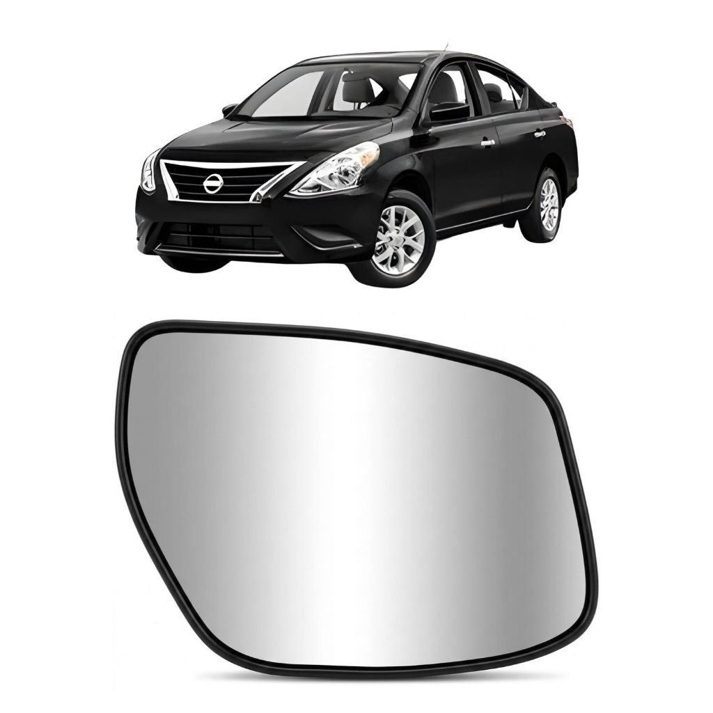 Lente Retrovisor Nissan Sentra 2013 a 2020 Sem Base