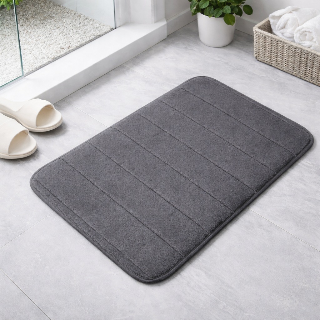 Tapete Antiderrapante de Banheiro Super Macio 60 x 40cm Varias Cores