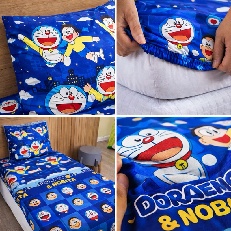 Jogo Lençol Elastico Infantil Com Fronha Solteiro Criança duas peças personagem Porta Travesseiros
