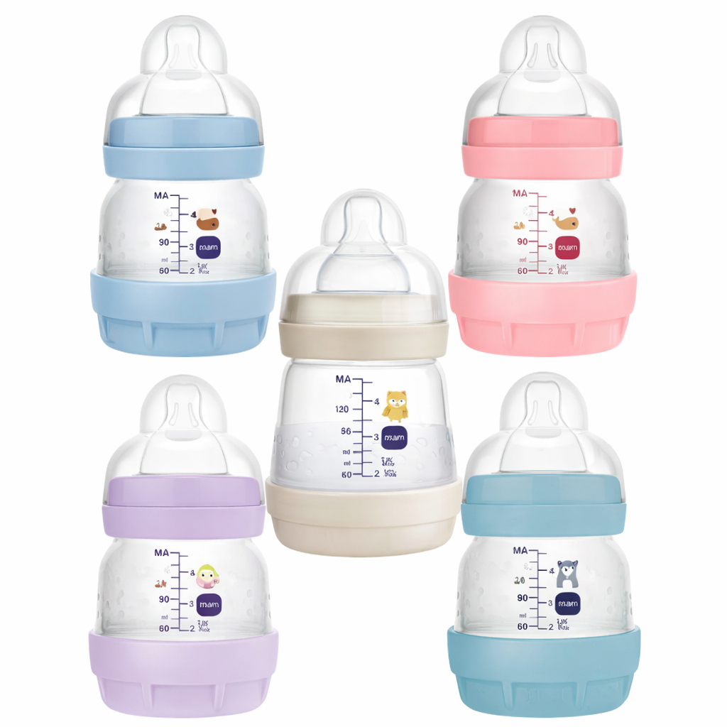 Mamadeira MAM Original Lacrada Easy Start 130ml AntiCólica Autoesterilizável Fluxo adaptável UNIDADE