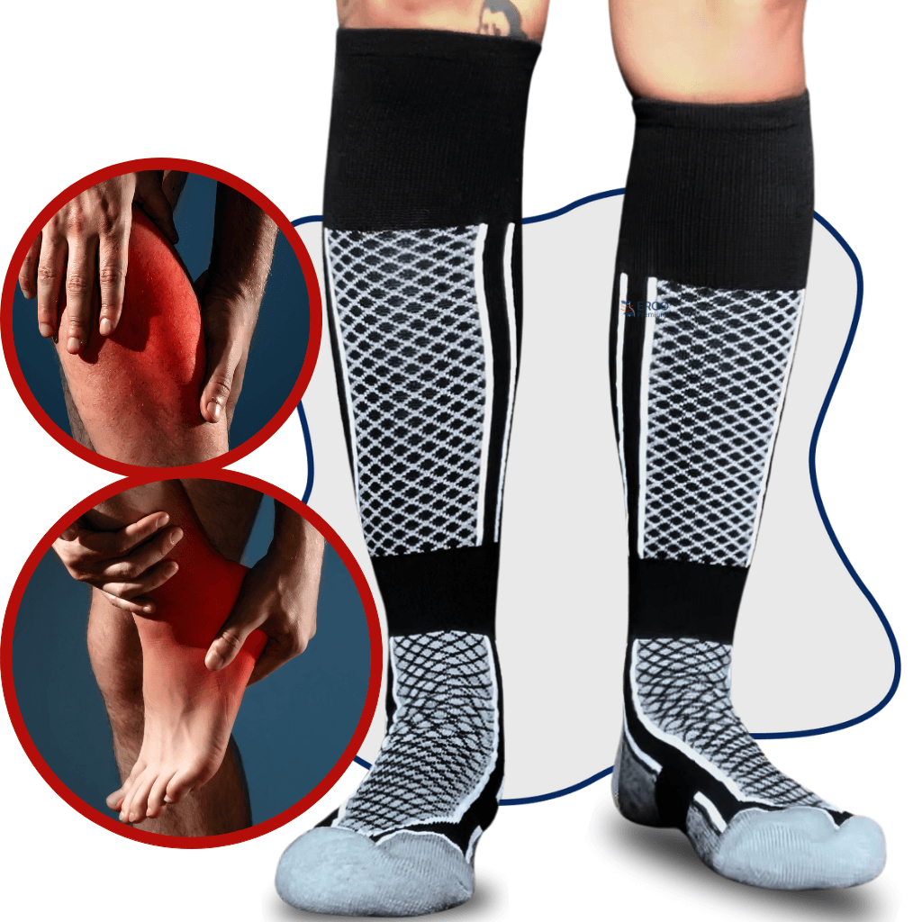 Meia Ortopédica de Compressão Para Tratamento da Má Circulação Varizes Trombose E Inchaço em Oferta na Shopee