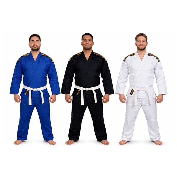 Kimono Adulto Jiu Jitsu/Judô Iniciante+Faixa Acompanha Gratis em Oferta na Shopee