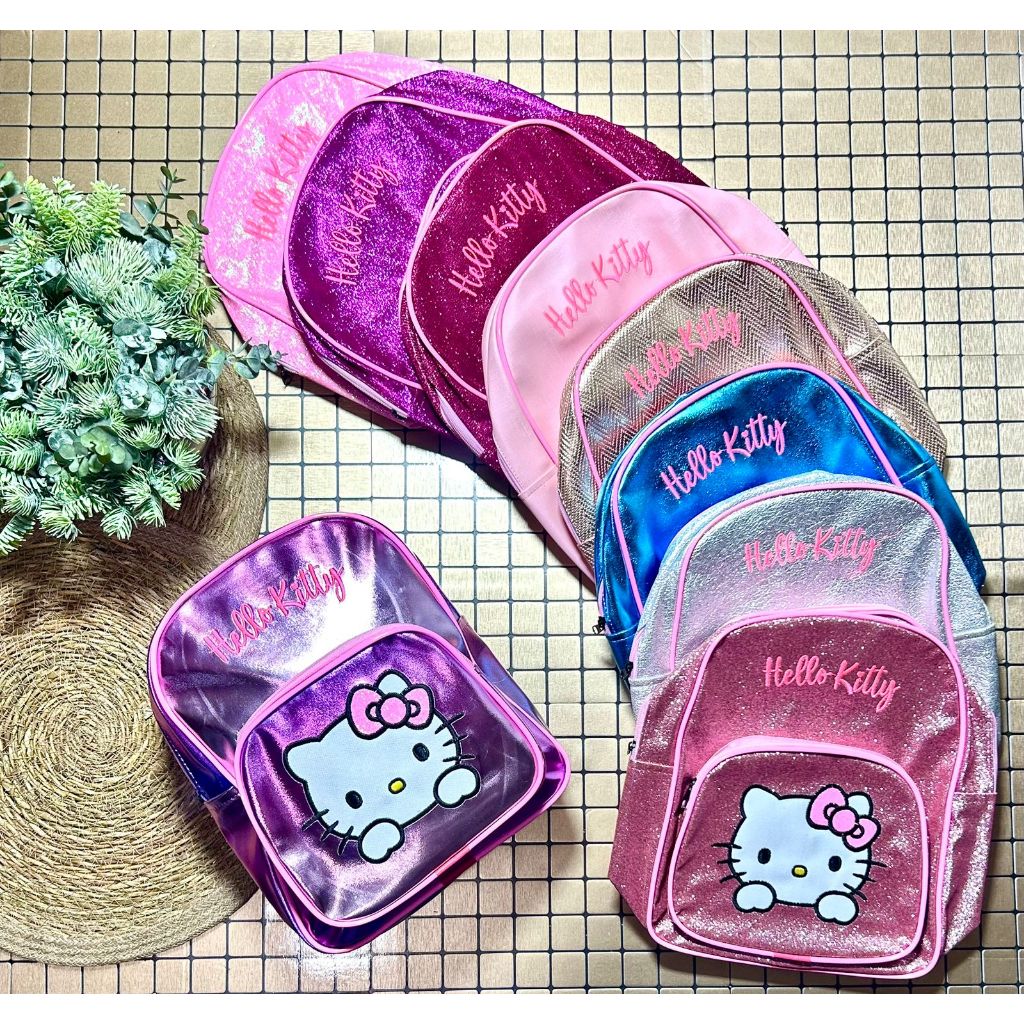 Mochila Infantil com Alça Ajustável, Bordada Hello Kitty, Stitch e Capivara - Lazer para crianças e adolescentes em Oferta na Shopee