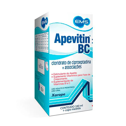 Apevitin BC 240ml Estimulante do Apetite - EMS em Oferta na Shopee