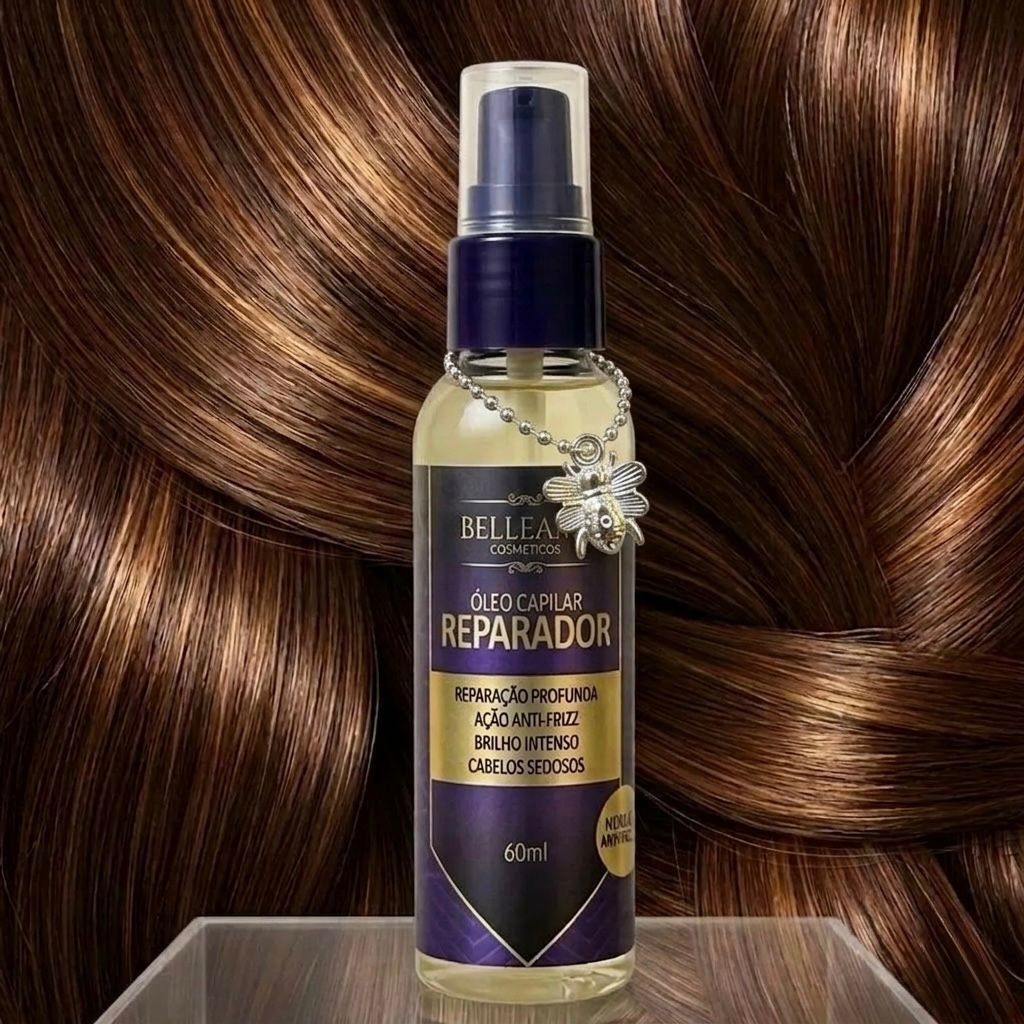 Óleo Capilar Reparador Belleame 60ml + ACESSÓRIO (EMBALAGEM NOVA) em Oferta na Shopee