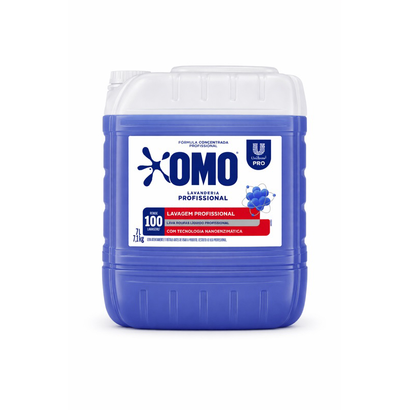 Sabão Líquido OMO Profissional 7L Lavanderia Pro Alta Performance Rende 100 Lavagens em Oferta na Shopee