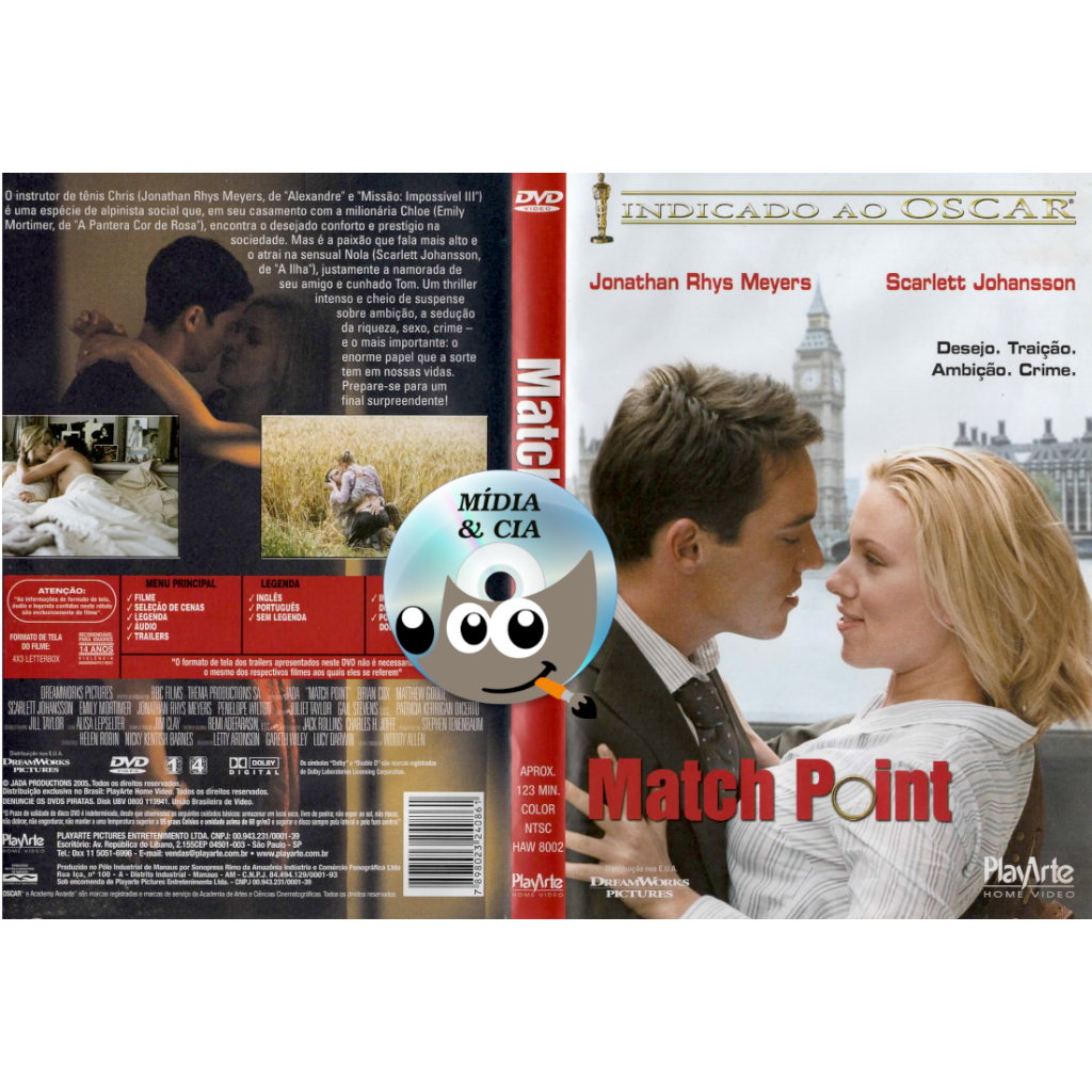 DVD AUTORADO! Ponto Final - Match Point (2005) Dual Audio + Dual Legenda > LEIA O ANUNCIO!!!