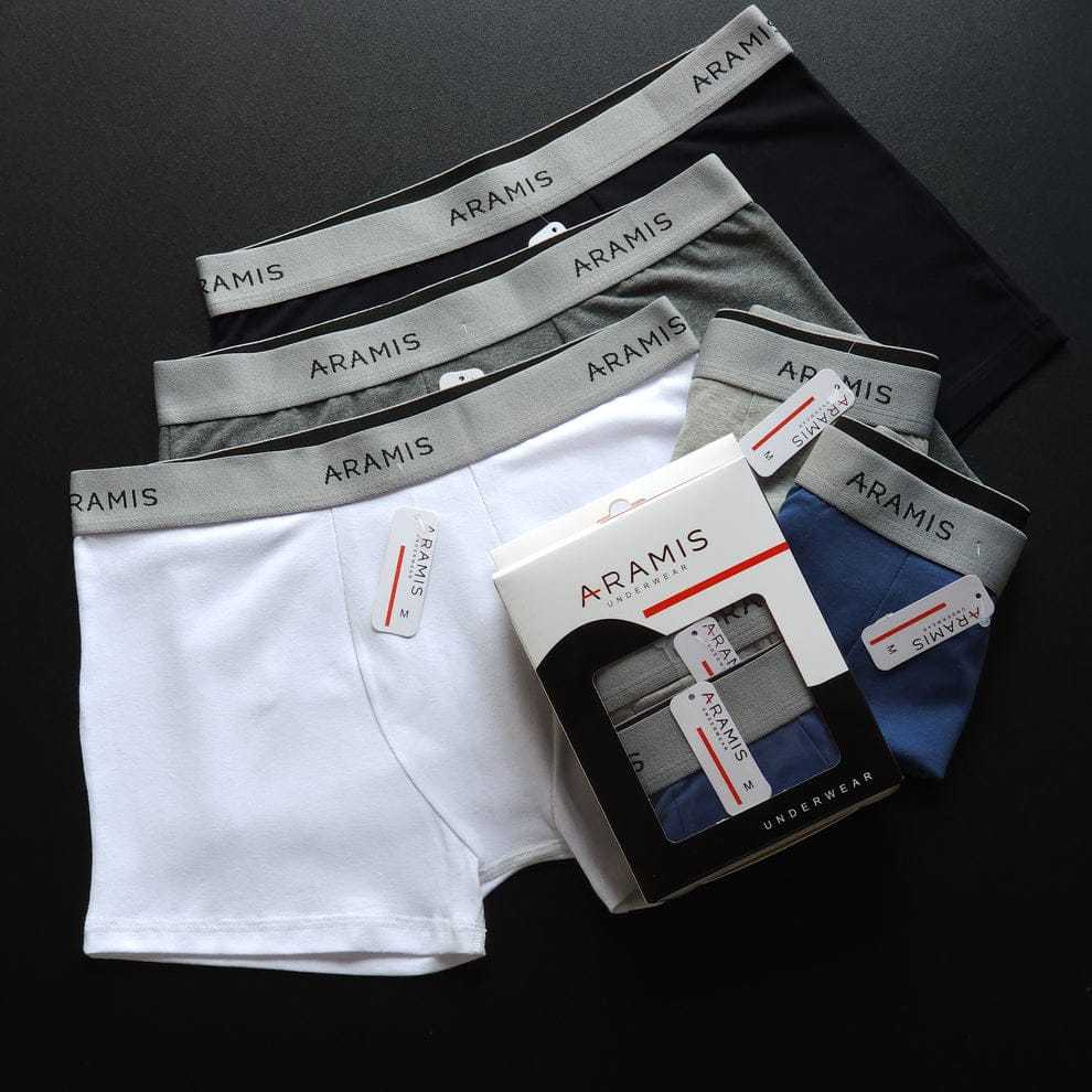 Kit 3 Cuecas Boxer Masculinas Algodão Penteado Premium Toque Suave