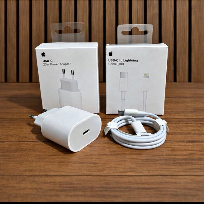 Carregador Turbo 20W para iPhone + Cabo USB-C Lightning 1m Compatível iPhone 8 ao 14
