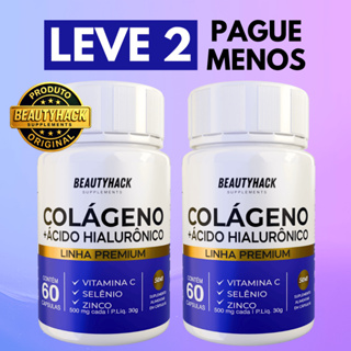 Kit 2x Colágeno Premium + Ácido Hialurônico - Pele, Articulações - 120 Cápsulas - Envio Imediato em Oferta na Shopee