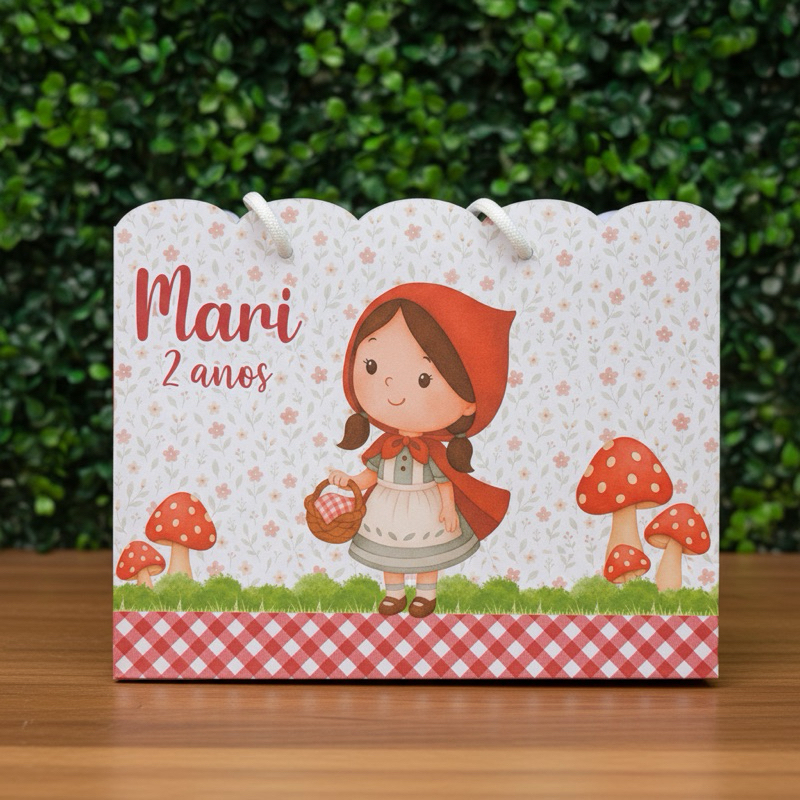 Sacolinha Personalizada Chapeuzinho Vermelho| decoração Aniversário |Lembrancinha surpresa Festa
