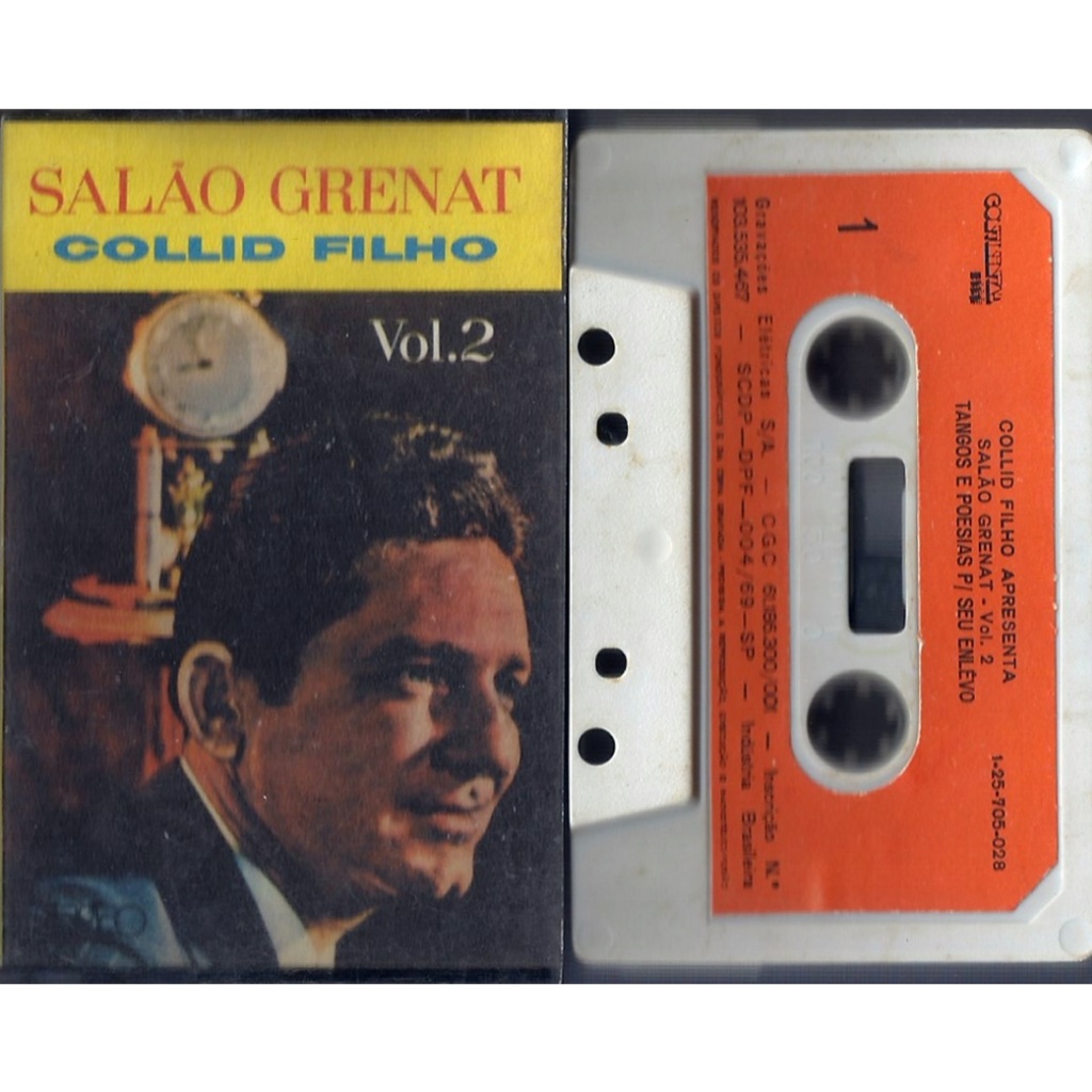 Fita Cassete K7 Original Collid Filho Salão Grenat Vol. 2 Carlos Gardel Francisco Canaro Enrique Santos Discépolo Tango