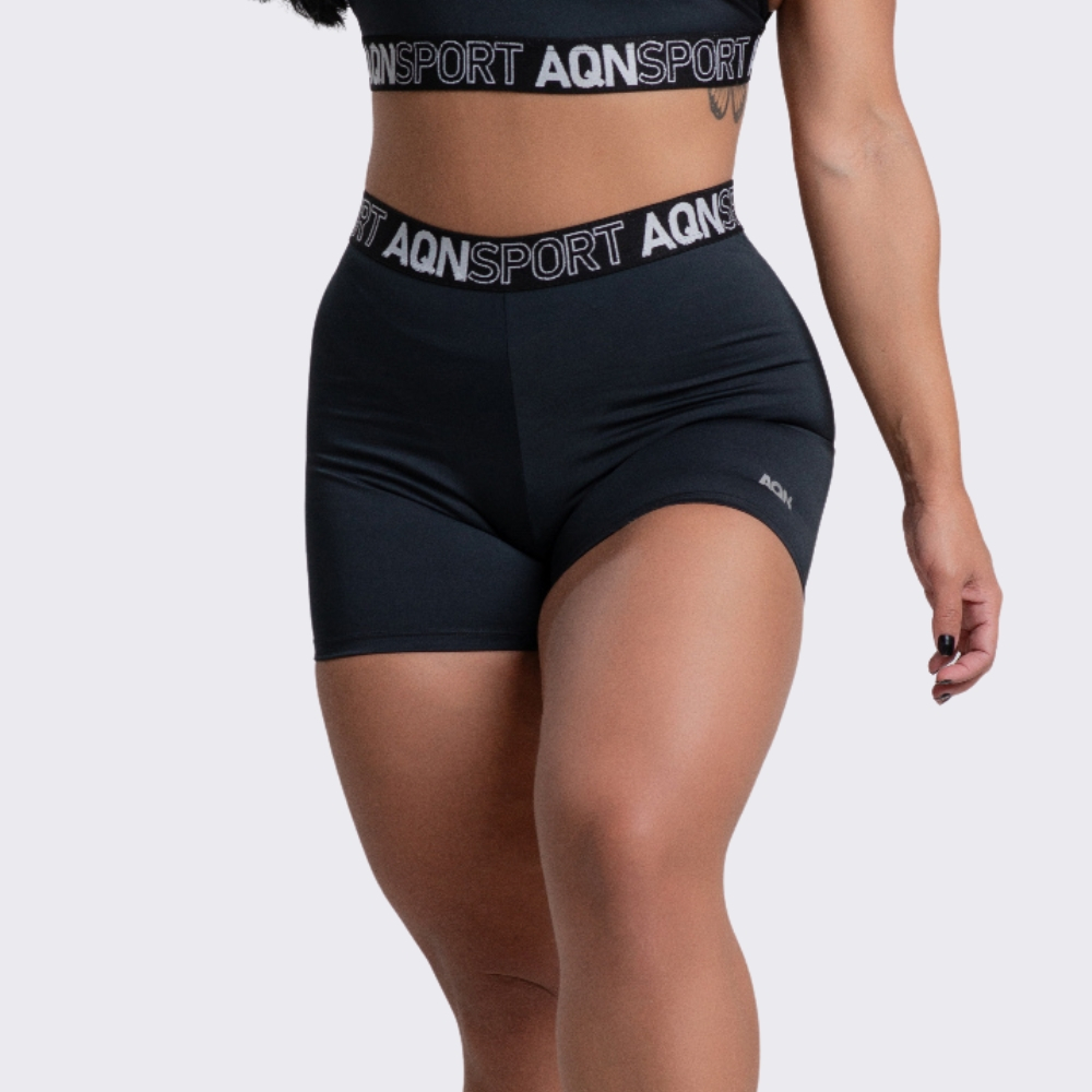 Promoção Short Fitness Curto Versatily Preto Academia Feminino Treino AQN SPORT