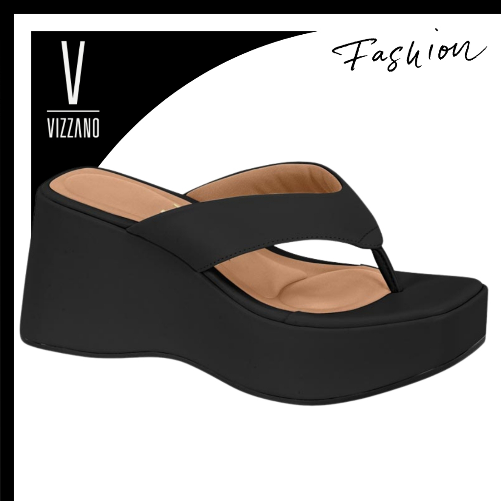 Sandália Feminina Tamanco Vizzano Plataforma Anabela Confortável Macio Original em Oferta na Shopee