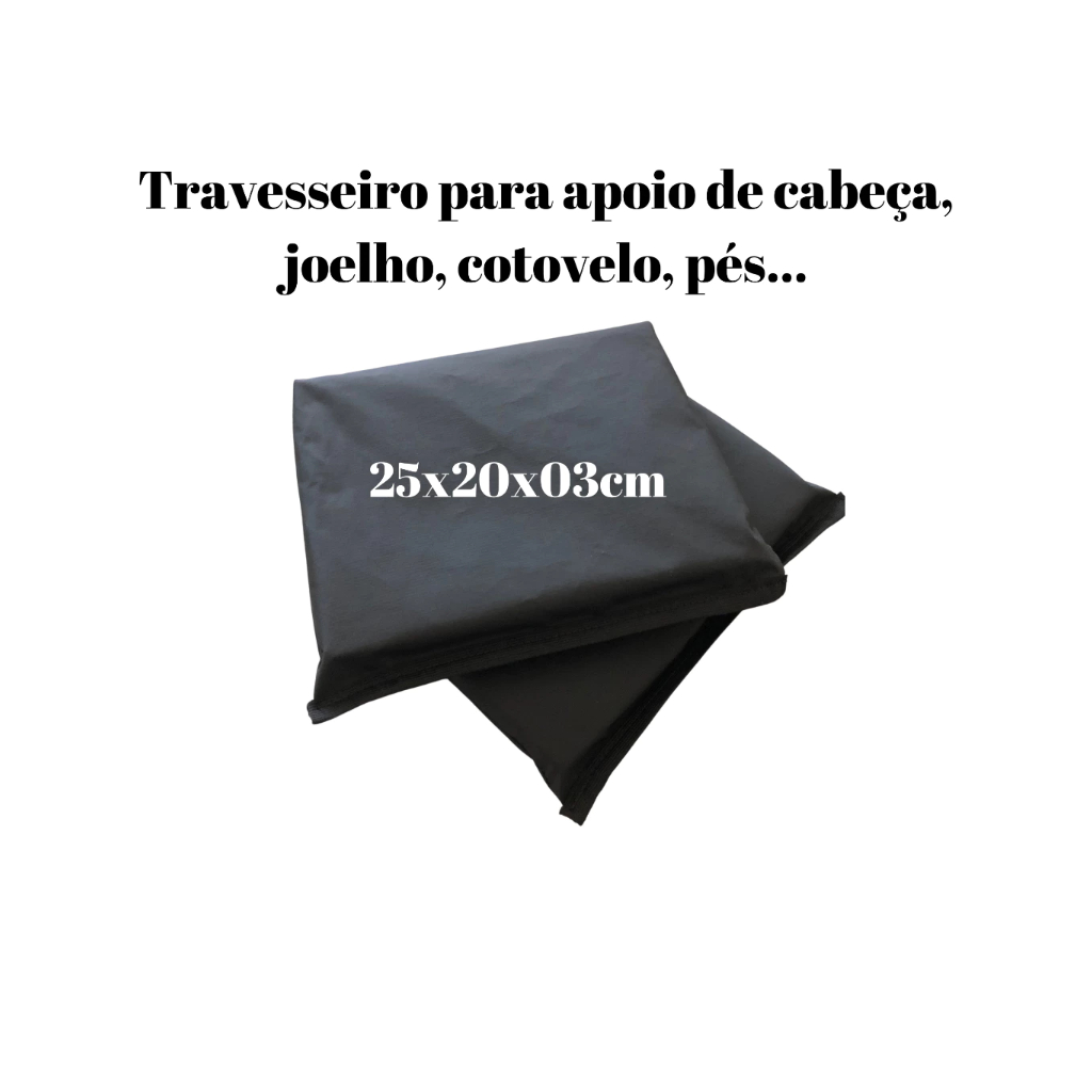 Apoio de cabeça Mini Colchonete 20x25x03cm Travesseiro Para Pilates Yoga Fisioterapia Apoio