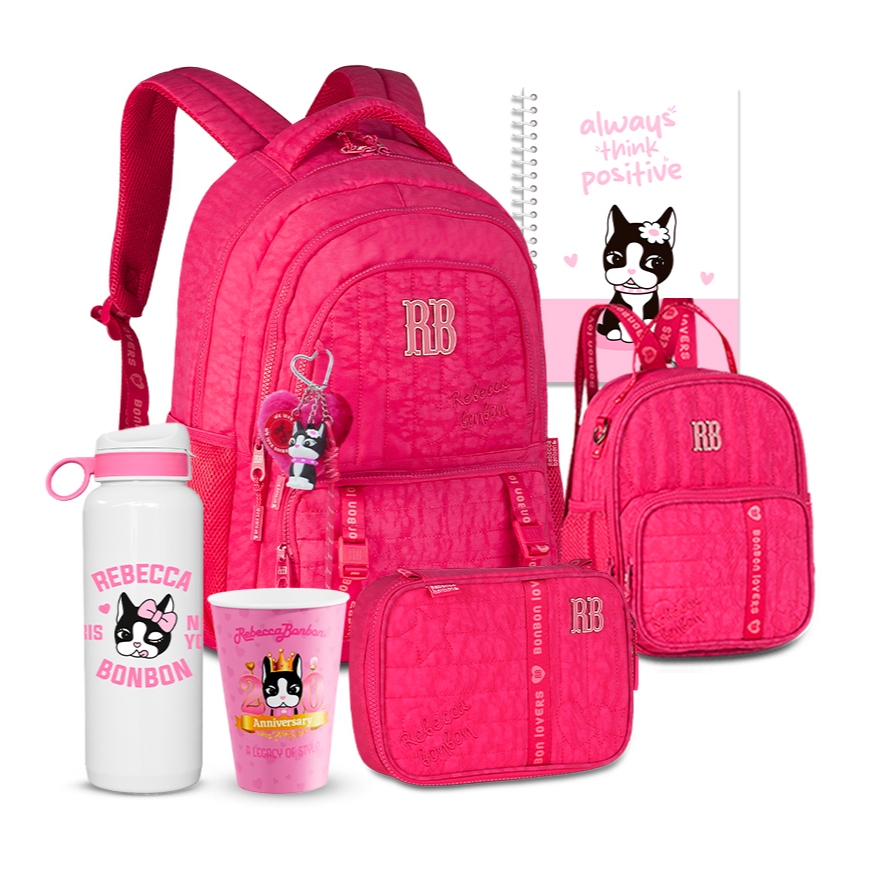 Kit Mochila Estojo Lancheira Rebecca Bonbon RB Oficial Coleção 2026 Lindo Bolsa Teen em Oferta na Shopee