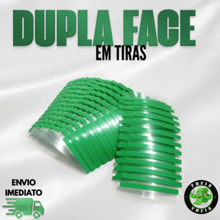 Fita Dupla Face Fracionada Extra Forte 60mm x 0,9mm com Fixação Poderosa PVC LED QUADROS em Oferta na Shopee