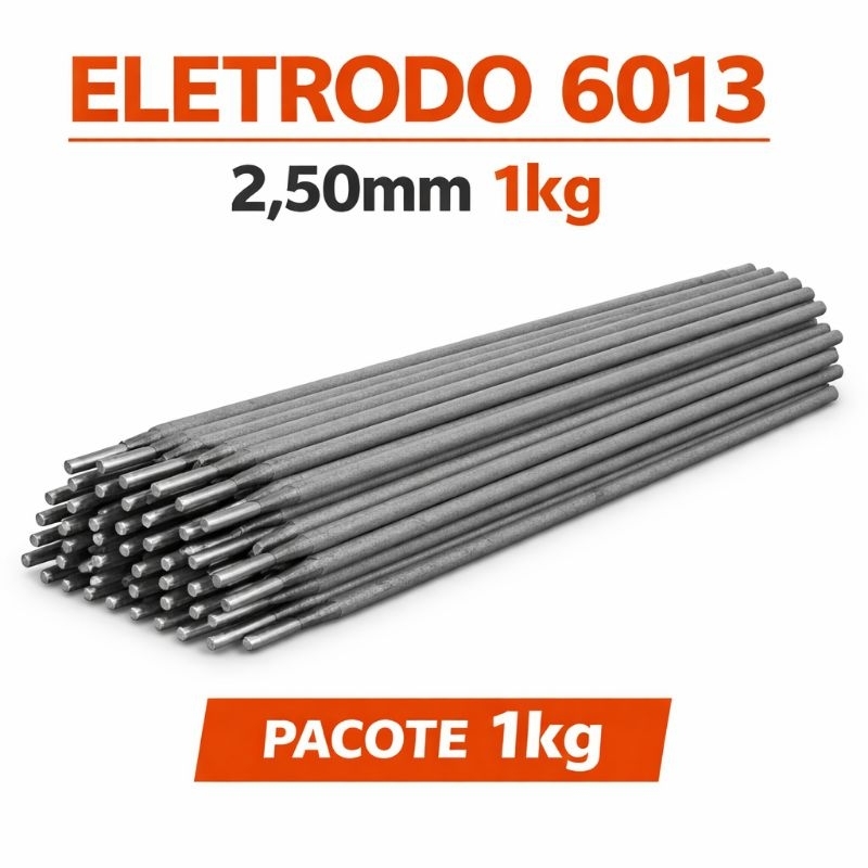 Eletrodo de Solda 6013 2,5mm Revestido | Alta Resistência | 100g 300g 600g 1kg 2kg
