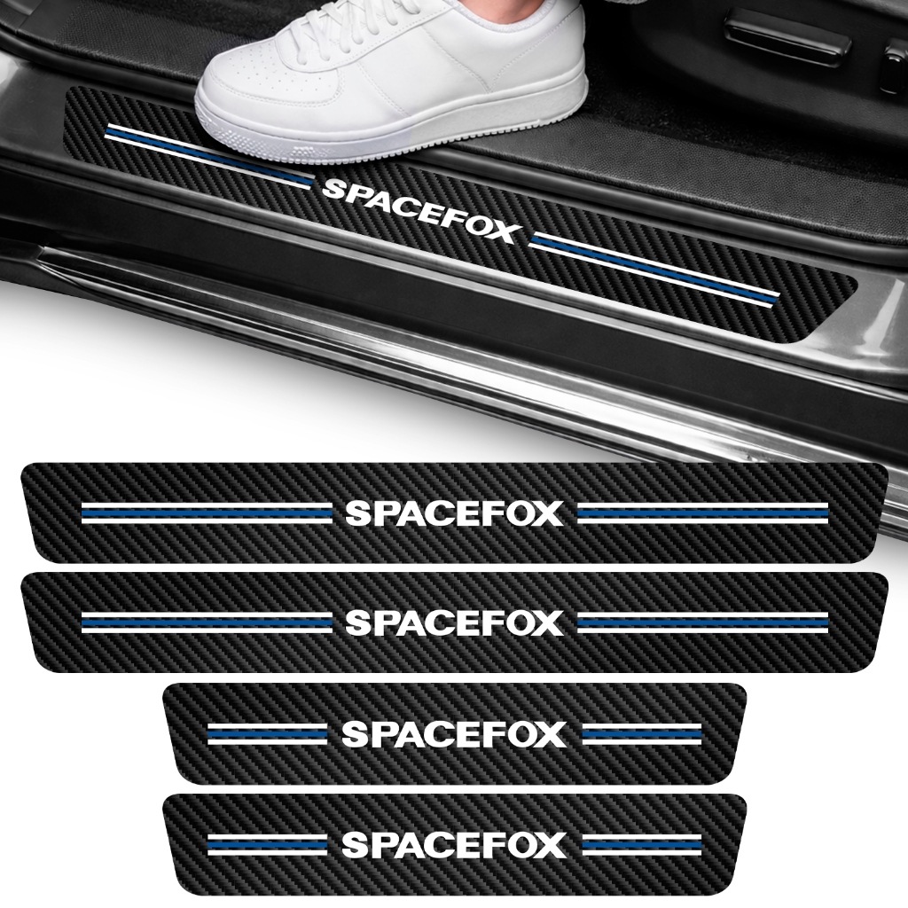 Kit Adesivo Soleira Spacefox Vinil Protetor 06 07 08 09 10 11 12 13 14 15 16 17 18 19