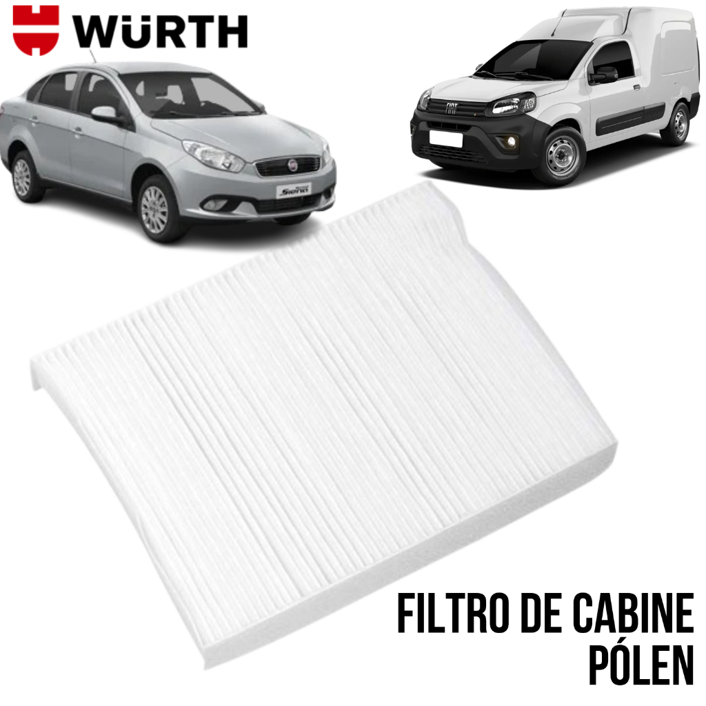 Wurth Filtro Cabine Fiat Fiorino 2013+ Grand Siena 2012+ Pólen