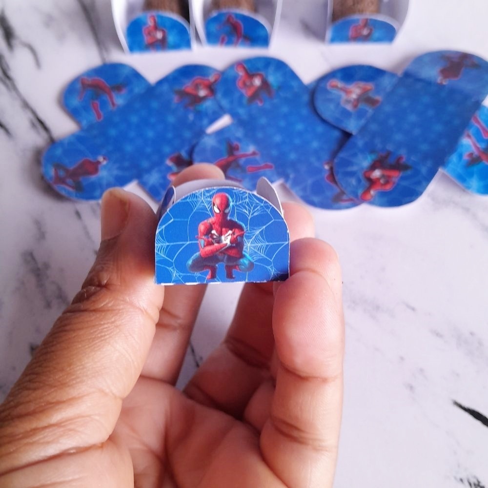 Forminha de doce homem aranha personalizado no  tema/lembrancinha de festa homem aranha/ aniversario homem aranha