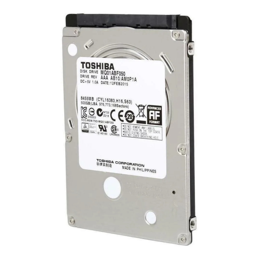 Disco Rígido Hd Interno Toshiba Mq01abf050 500gb Seminovo Prata/preto (Usado)