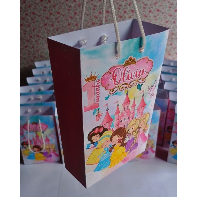 Sacolinha Personalizada Pegue e Monte 10x15 | Lembrancinha Festa Infantil
