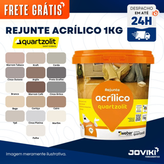 Rejunte Acrílico Quartzolit 1kg em Oferta na Shopee