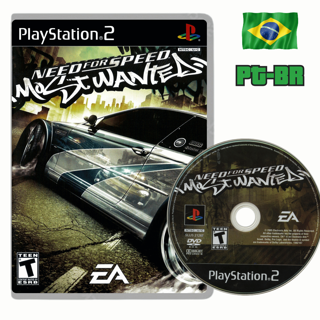 Need for Speed Most Wanted – Playstation 2 (Mídia Física) Traduzido PT-BR ps2