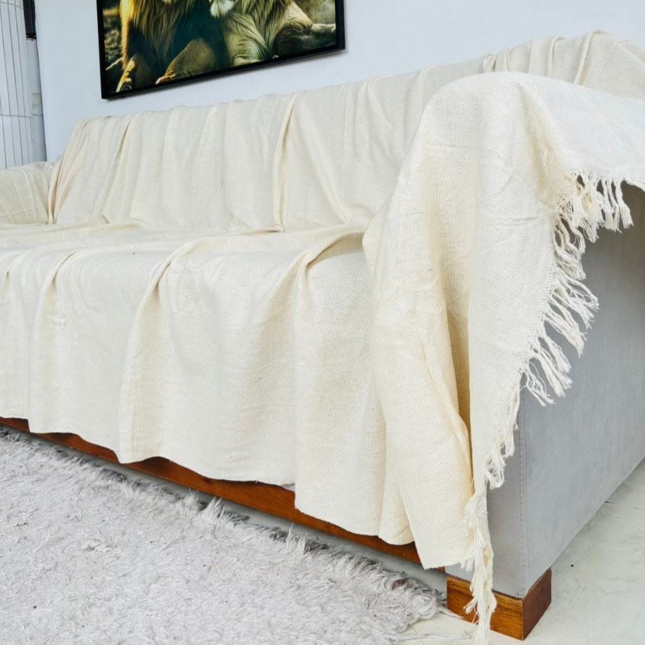 Manta Para Sofá King 400x1,80 Extra Gigante Tecido 100% Algodão Confeccionado em Alta Qualidade Lavável em Máquina em Oferta na Shopee