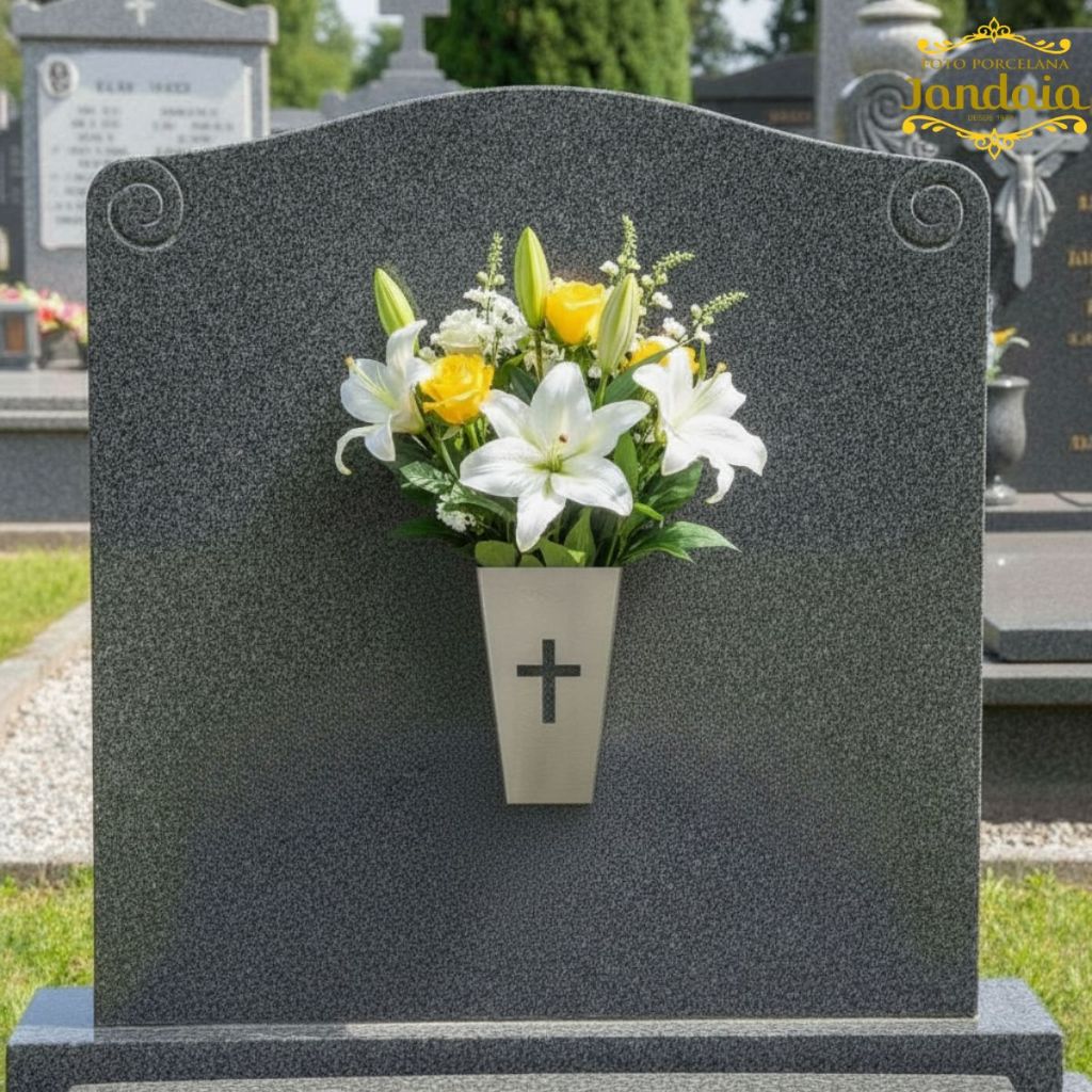 Suporte para Flores Artificiais / Floreira / Túmulo / Lápide / Cemitério / Artigos Religiosos