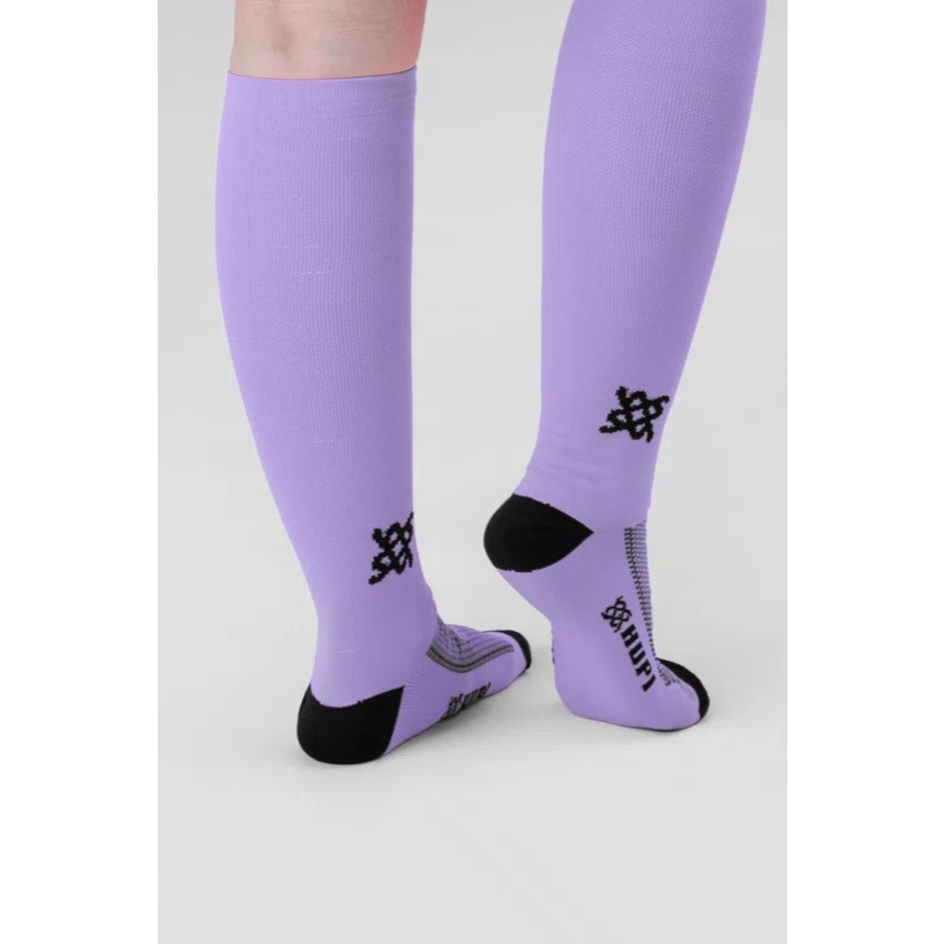 Meia Longa HUPI Roxo Liso em Oferta na Shopee