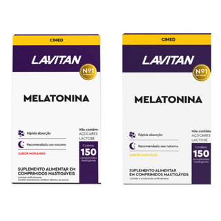 Lavitan Melatonina Com 150 Comprimidos Mástigáveis em Oferta na Shopee