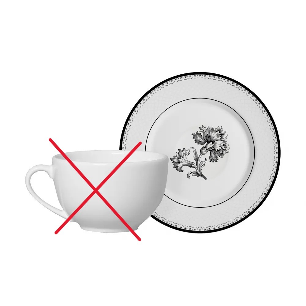 PIRES DE CHÁ 16cm (SEM XÍCARA) - ESCOLHA QUAL LINHA ALLEANZA em Oferta na Shopee