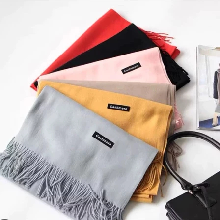 Cachecol Feminino Lenço Pashmina Echarpe Masculino Unissex Para Frio Inverno