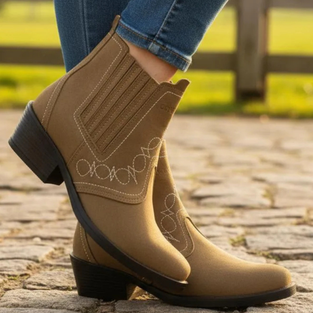 Bota Country Feminina Estilo Sertanejo Balada Agro Agropecuaria botina Mulher Menina Cowboy 3636