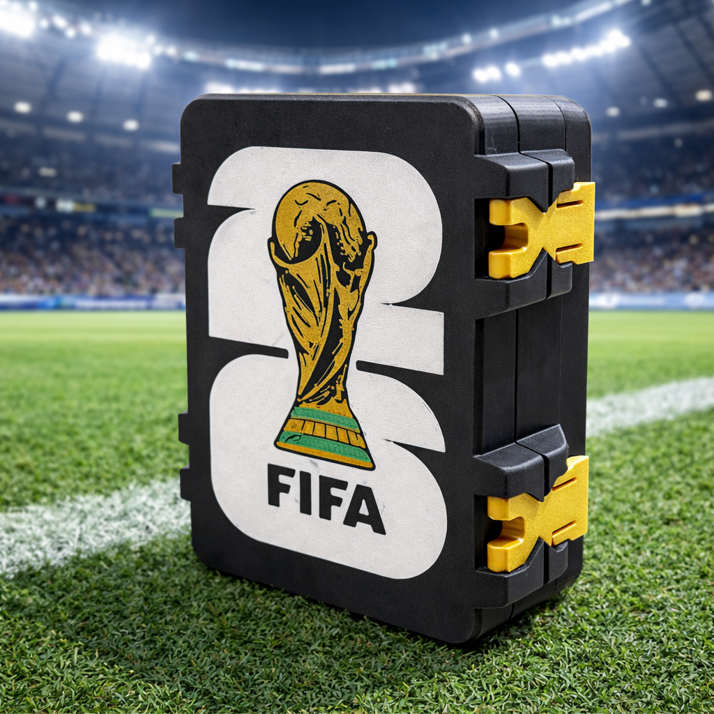 Porta Figurinhas Álbum Copa do Mundo 2026 Caixa de Figurinha Estojo Organizador de Cards Futebol Álbum de Figurinha