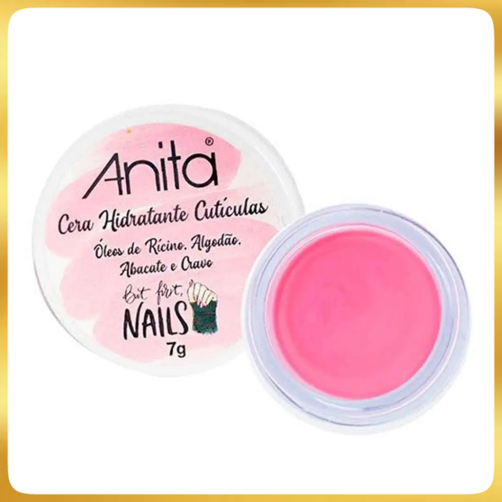 Cera Hidratante De Cutículas Com Óleo De Rícino 7g Anita