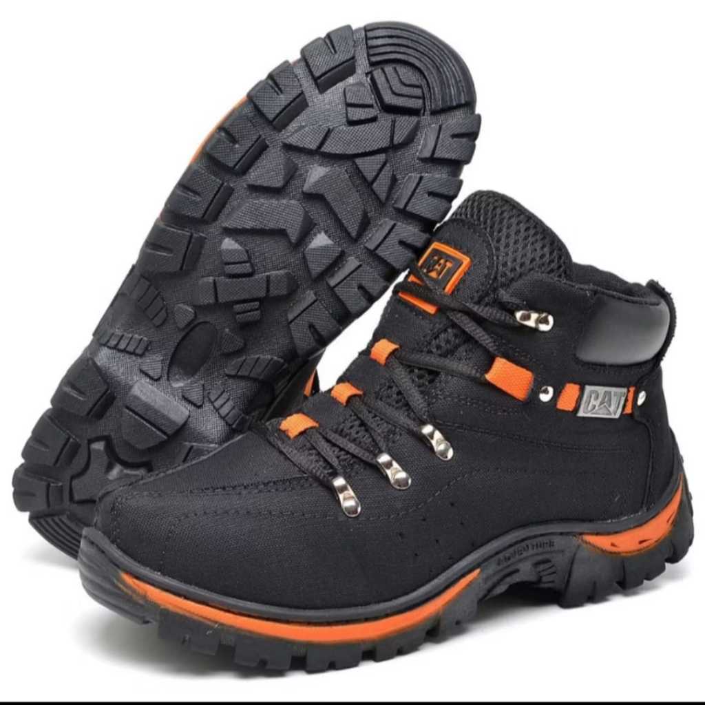 Coturno CAT Bota Adventure Masculina Solado Borracha Lona Reforçada