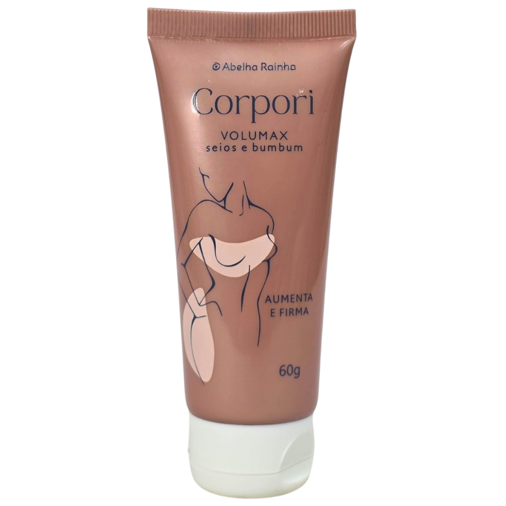 Creme para Aumentar os Seios e Bumbum Volumax Corpori Abelha Rainha 60g em Oferta na Shopee