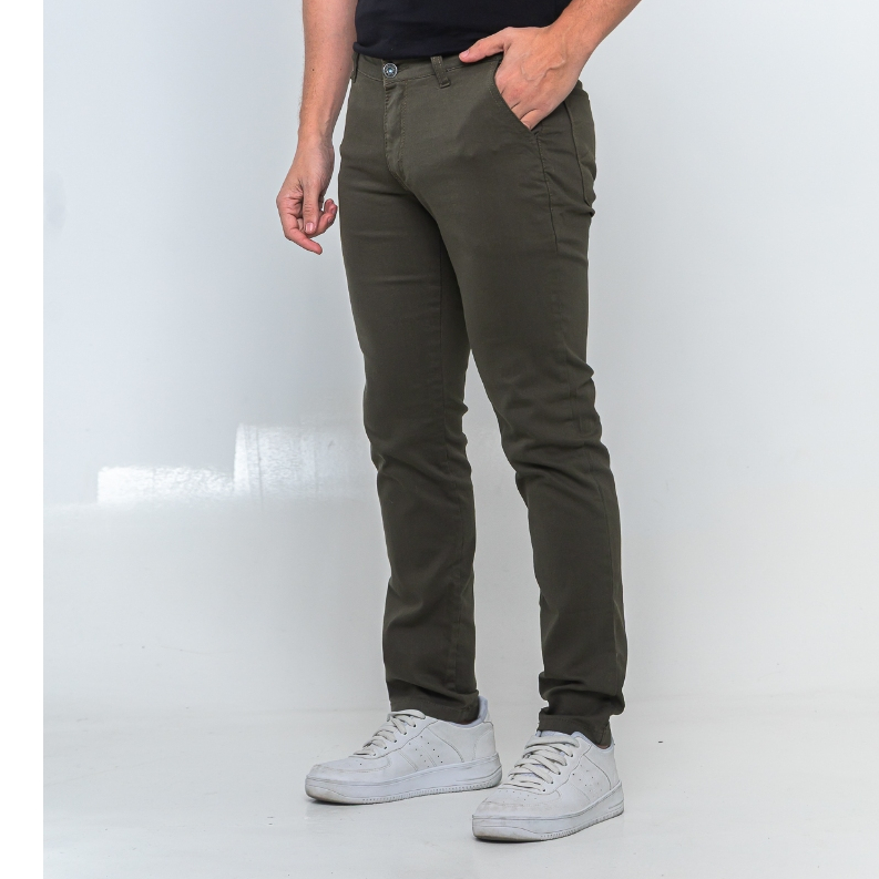 Calça Sarja Masculina Slim Fit Elastano Conforto Flexível Caimento Perfeito Dia a Dia Moderna Versátil Casual Bolso Faca