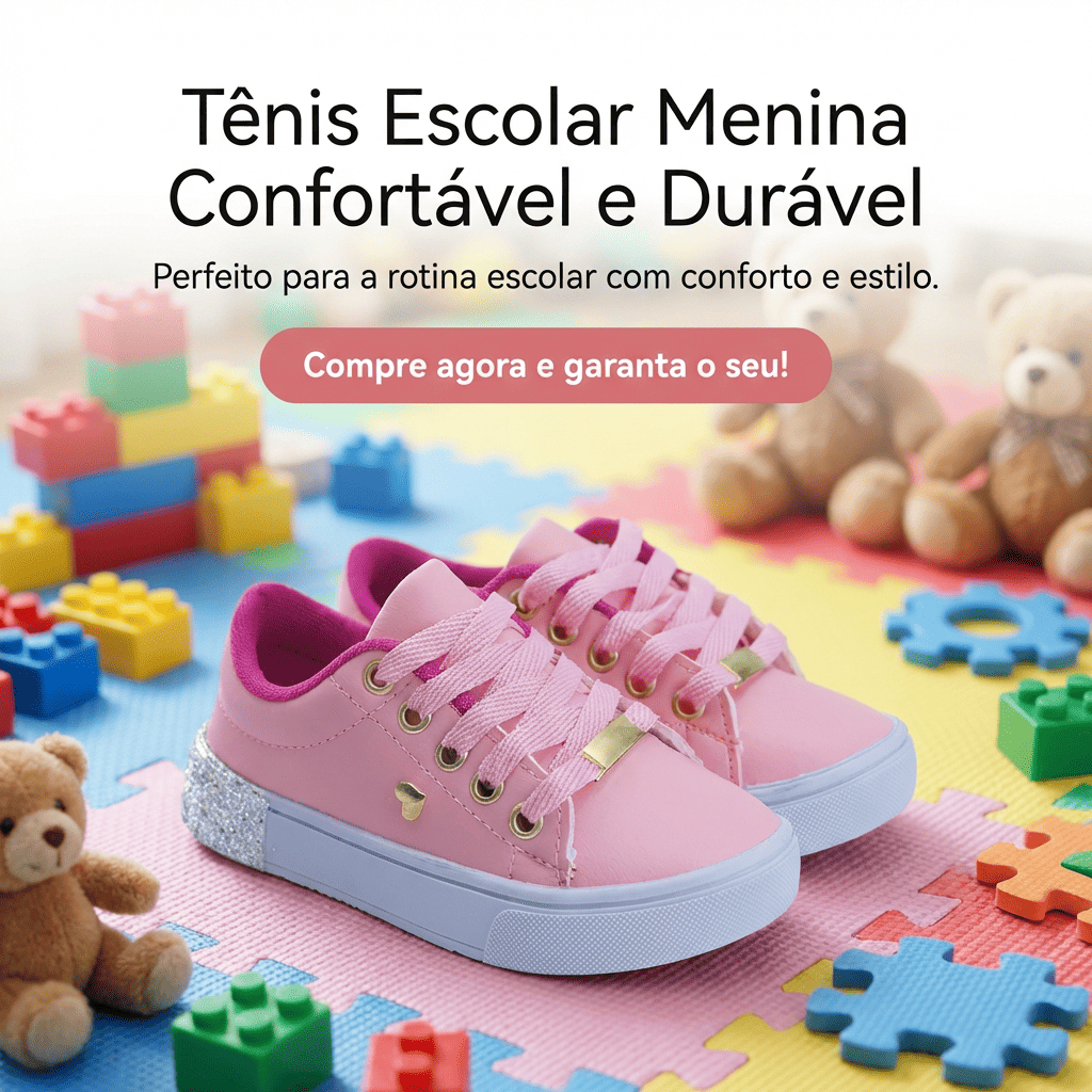 Tênis Menina Casual Para o Dia a Dia |  Leve, Confortável e Combina Com Tudo Do 25 ao 36| COMPRE JÁ! em Oferta na Shopee