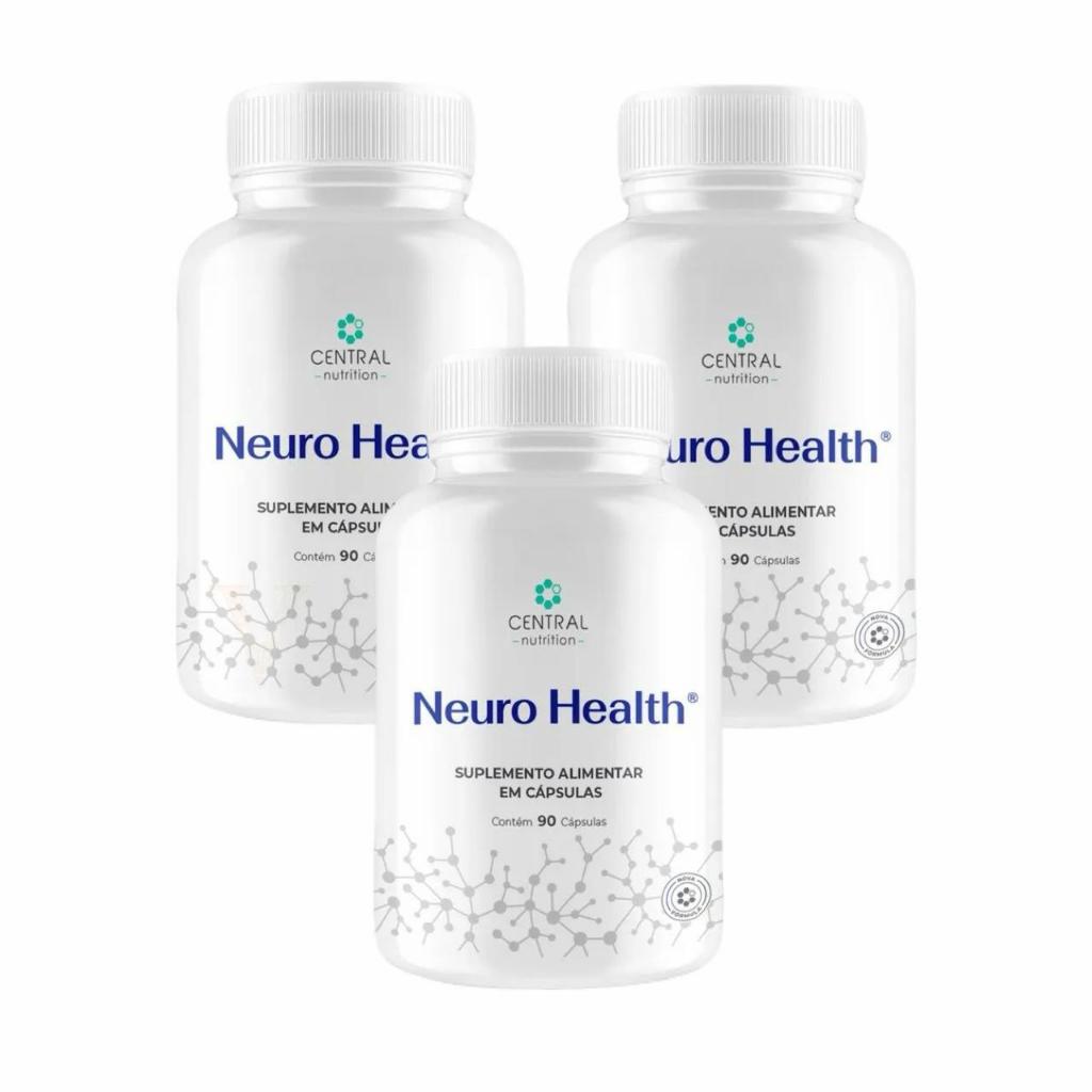 3x Neuro Health - 90 cápsulas - Central Nutrition